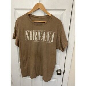 Nirvana Brown Graphic T-Shirt